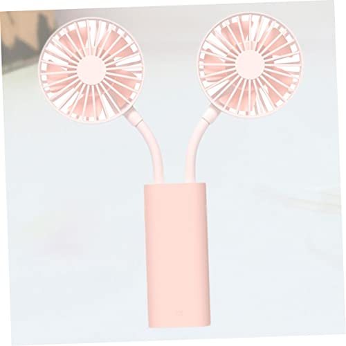 Vaguelly Mini Ventilateur de Bureau Rechargeable Portable pour Maison et Bureau Rose