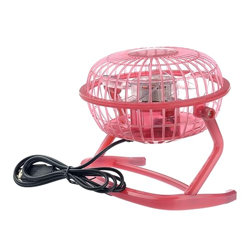 Ventilateur USB Réglable Mini Design Rose pour Bureau et Maison - Économie d'Énergie Moteur DC Portable