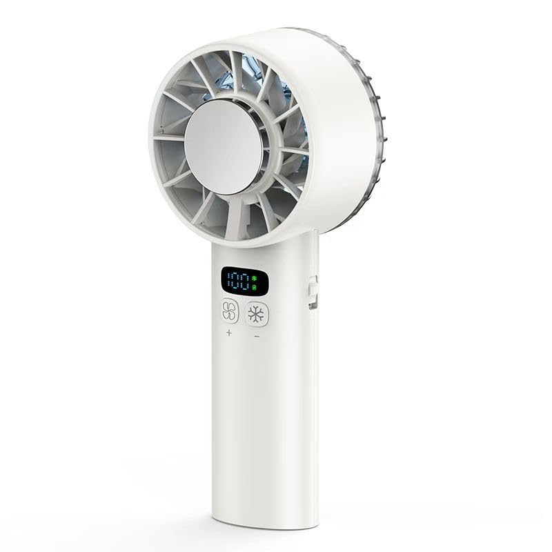 Ventilateur Portable Euakee pour Camping et Outdoor - Batterie 5200mAh, Poids Plongeant, Au Beige