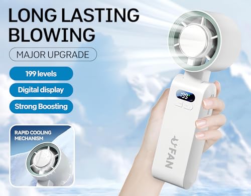 Mini Ventilateur Portable, Fonction de refroidissement, Idéal Pour Le Plein Air - Blanc
Portable Pliable Ventilateur Ave