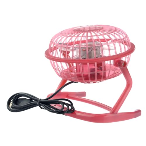 SMASOLO Mini Ventilateur USB Portable Rose pour Bureau et Ordinateur - Basse Consommation et Régulable
