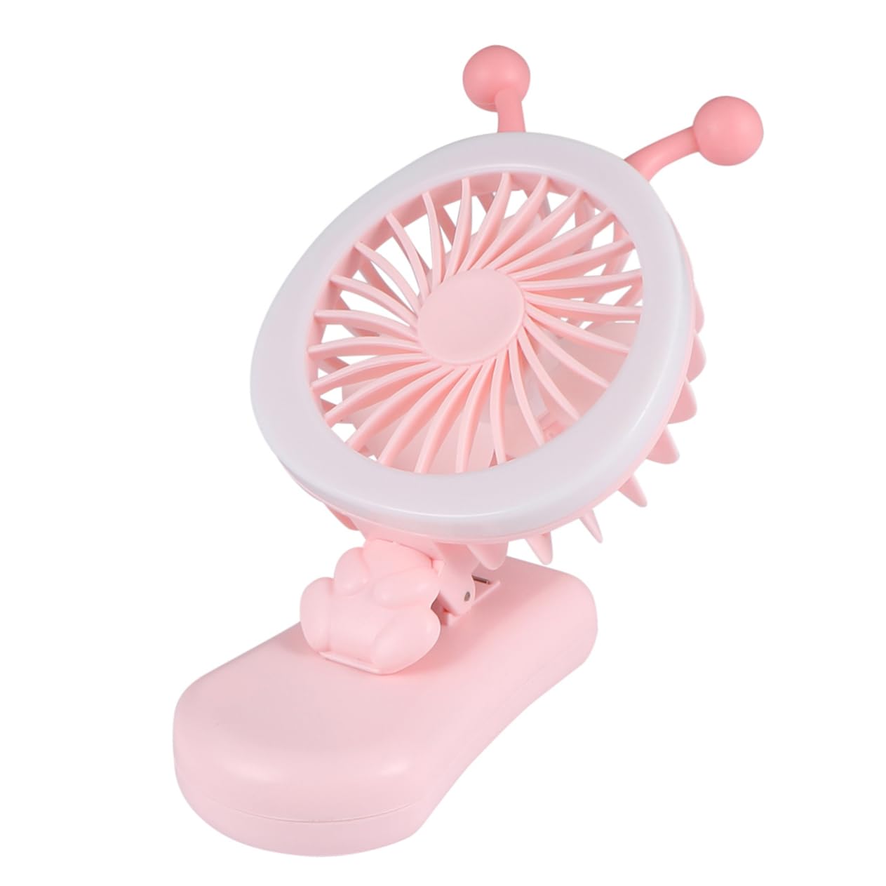 HOLIDYOYO Ventilateur Rechargeable USB Lumineux Mini Portable pour Femmes - Design Compact pour Bureau et Extérieur