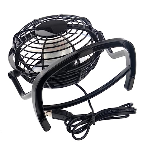 DIYEAH Mini Ventilateur USB Portable Noir Populaire chez les Étudiants et Professionnels pour Espace de Travail Compact 