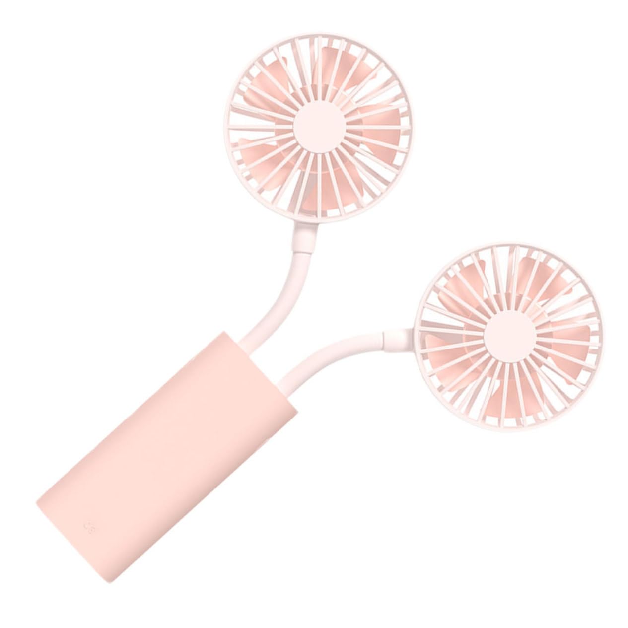 Vaguelly Mini Ventilateur de Bureau Rechargeable Portable pour Maison et Bureau Rose