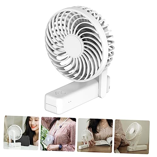 Ventilateur de cou pliant Luxshiny - Petit et portable - Idéal pour les femmes et les hommes - Été et voyage - Ventilate