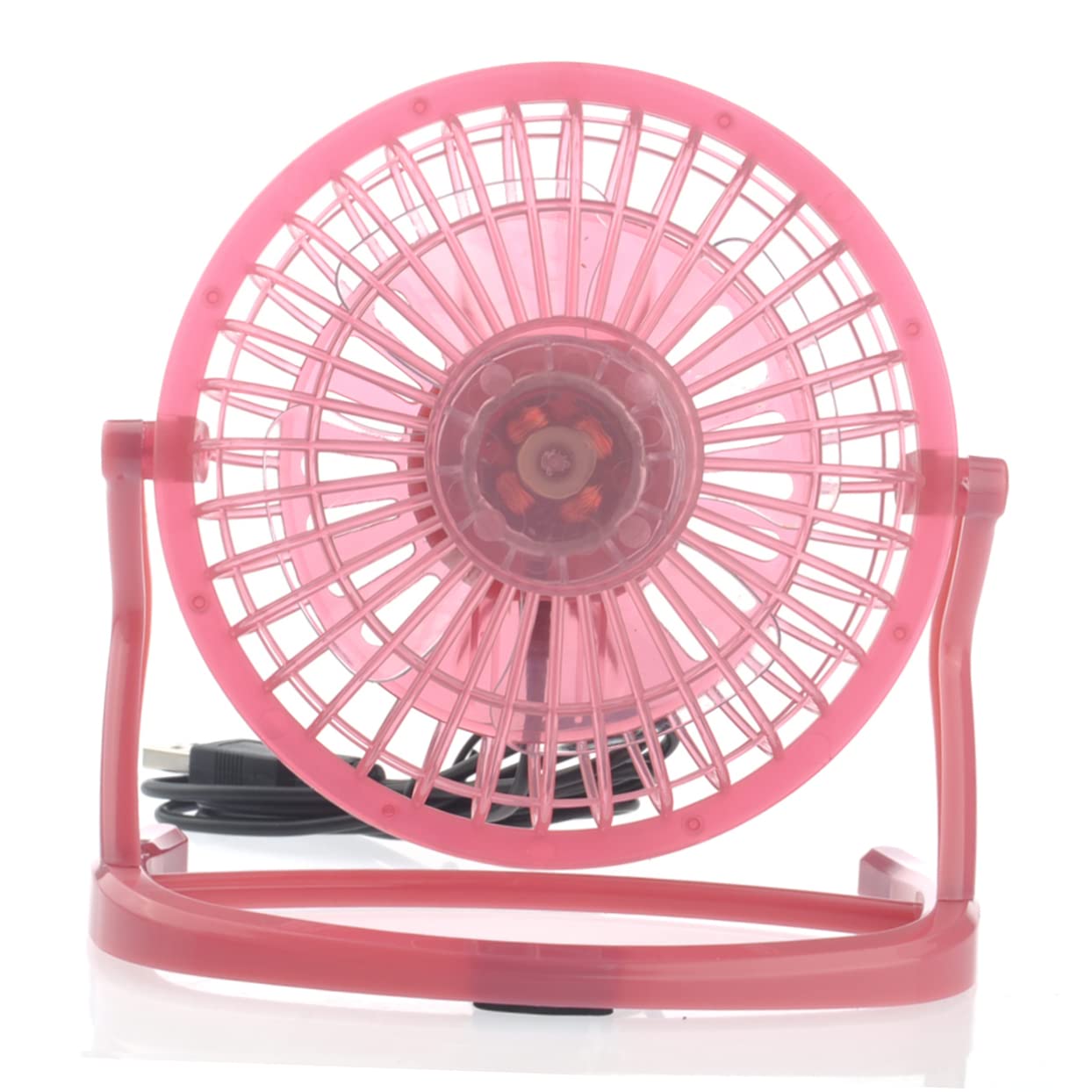 SMASOLO Mini Ventilateur USB Portable Rose pour Bureau et Ordinateur - Basse Consommation et Régulable