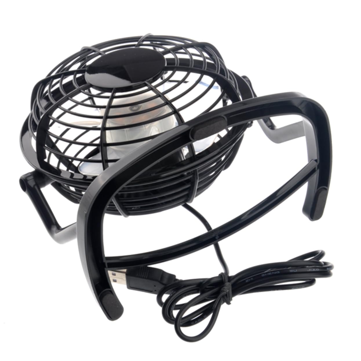 DIYEAH Mini Ventilateur USB Portable Noir Populaire chez les Étudiants et Professionnels pour Espace de Travail Compact 
