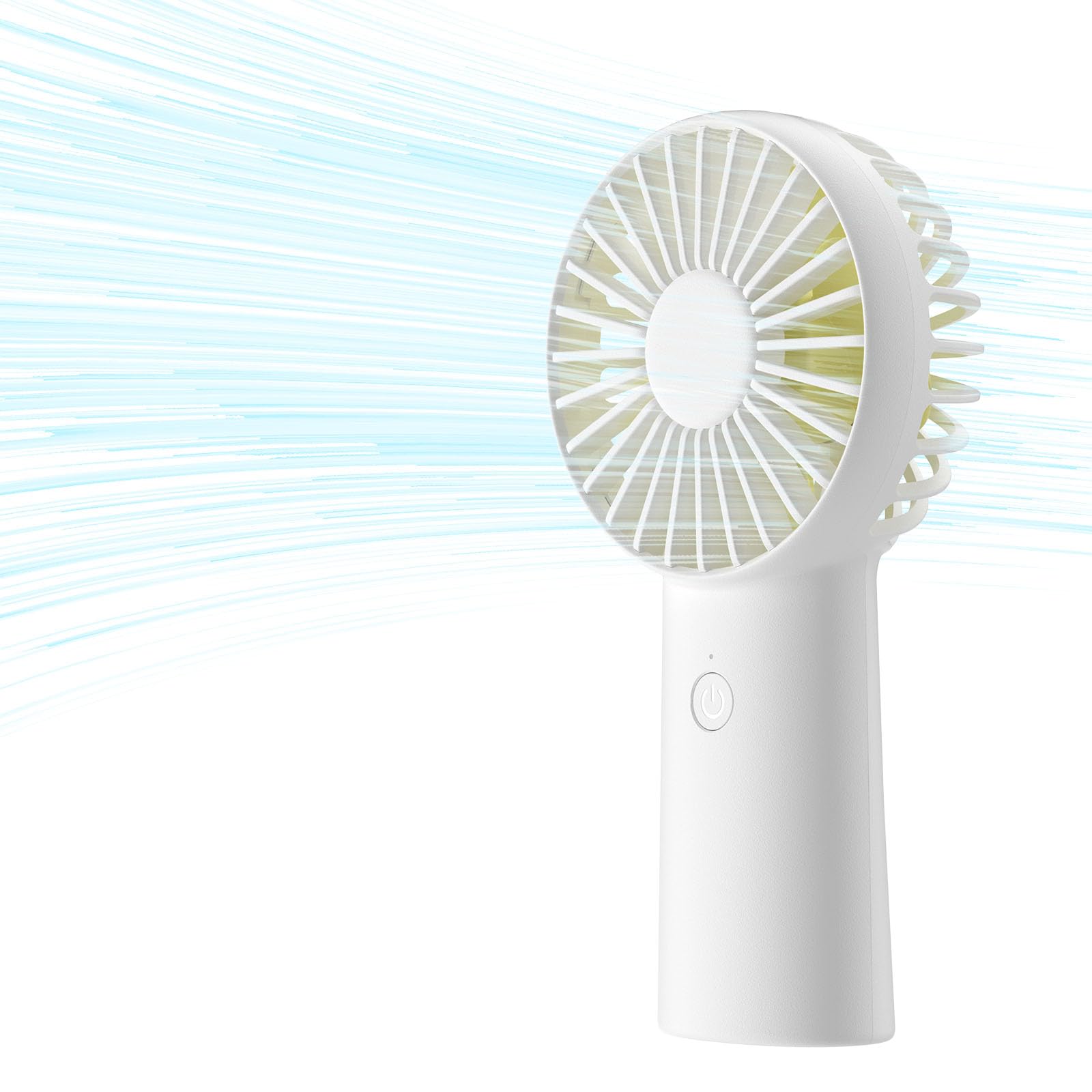 JISULIFE Ventilateur à Main, Ventilateur de Poche Personnel Rechargeable par USB avec 3 Vitesses pour l'extérieur - Max 